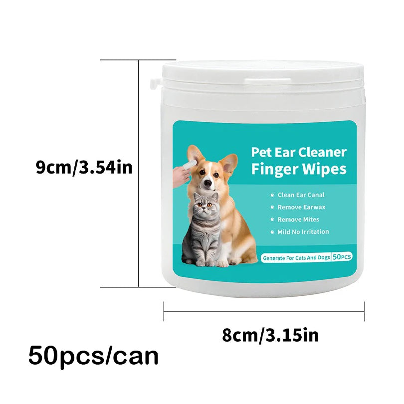 Pet Ear Cleaning Wipes & Care Kit