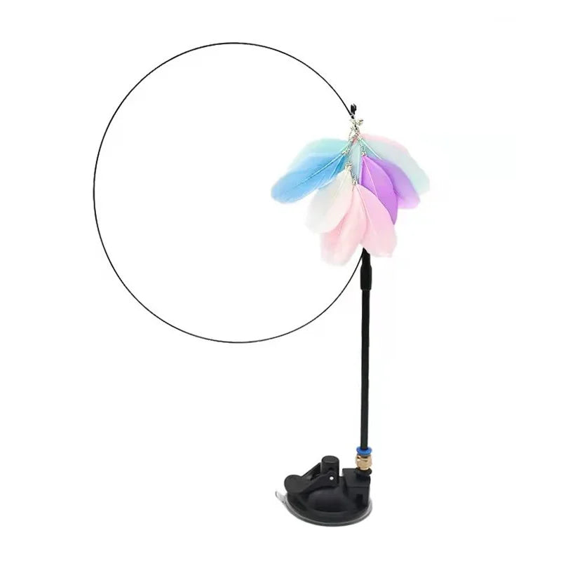 Interactive Bird Feather Cat Teaser Toy