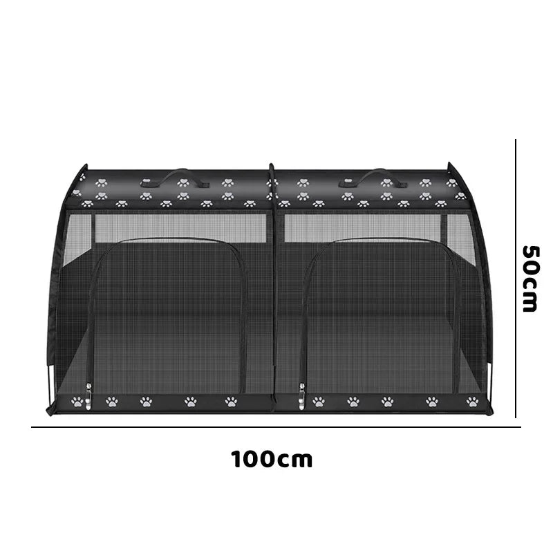 2-Pet Car Seat Travel Carrier Bed