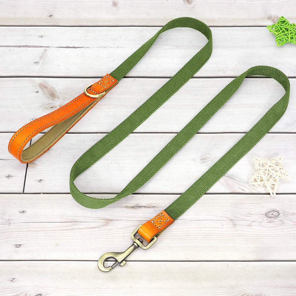 Personalized Nylon Dog Collar & Leash Set