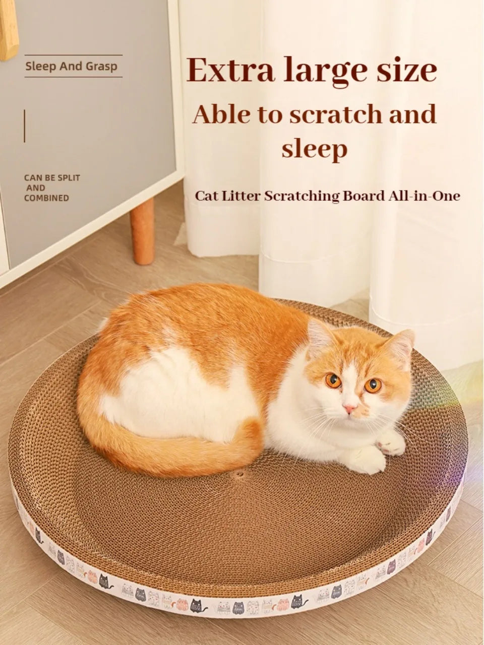 Corrugated Cat Scratching Post with Catnip