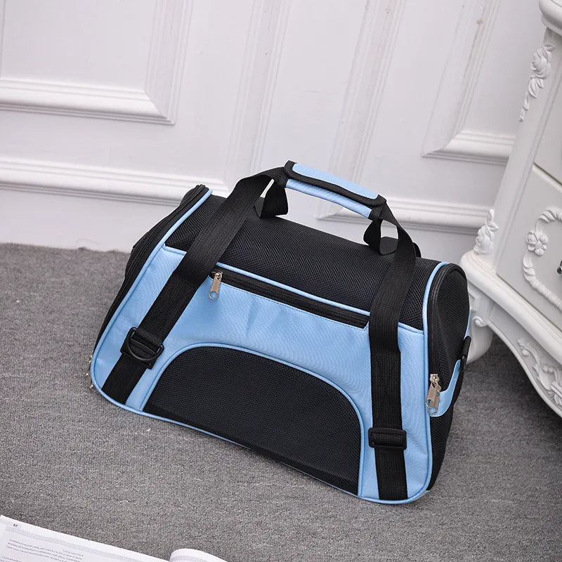 Foldable 4-Sided Pet Travel Carrier Bag