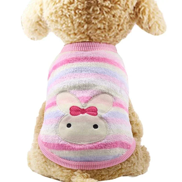 Cartoon Fleece Pet Vest