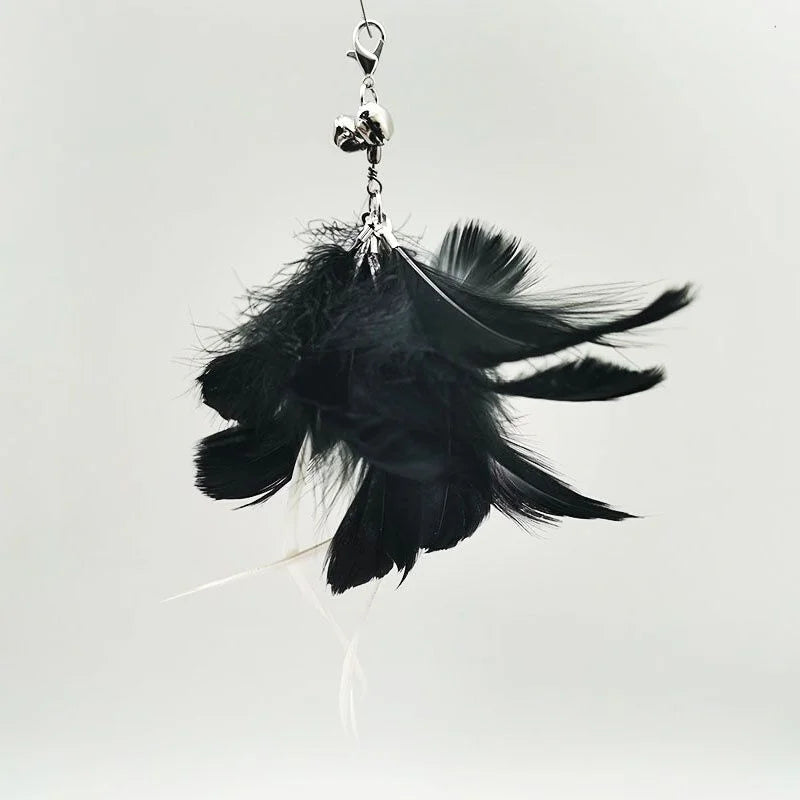 Hands-Free Suction Cup Feather Cat Wand Toy