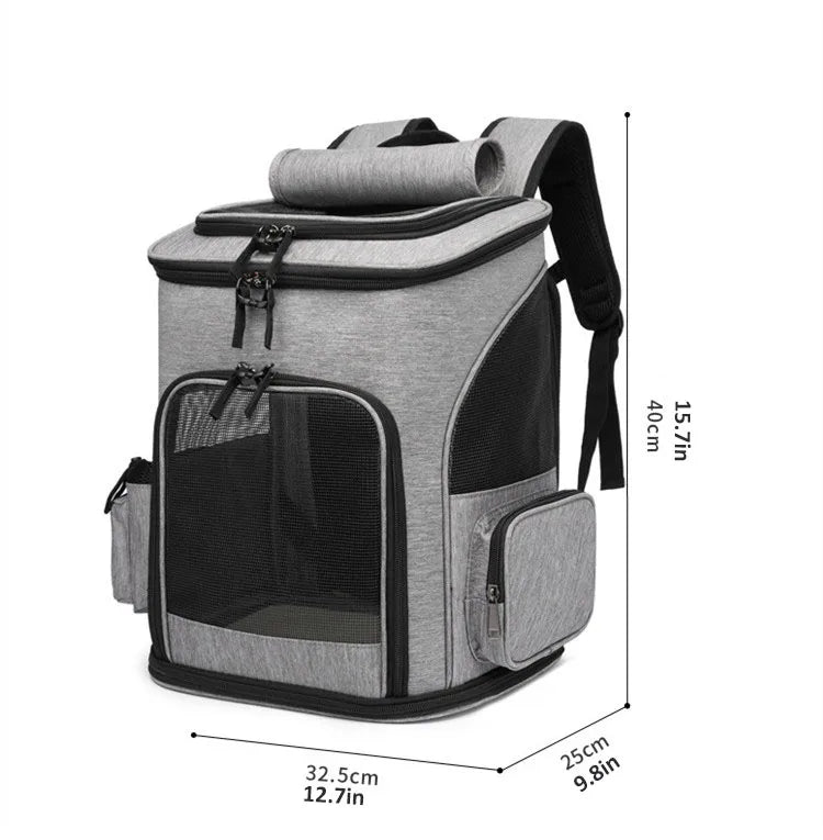 Expandable Breathable Pet Carrier Backpack