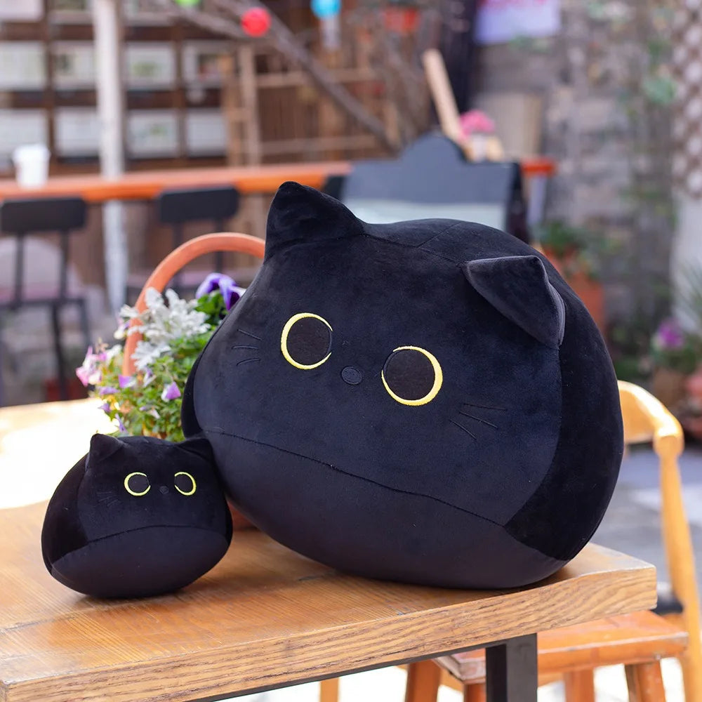 Black Cat Plush Pillow Toy