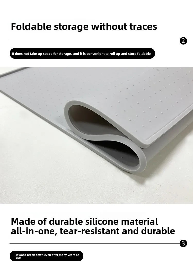 Silicone Waterproof Non-Slip Pet Feeding & Litter Mat