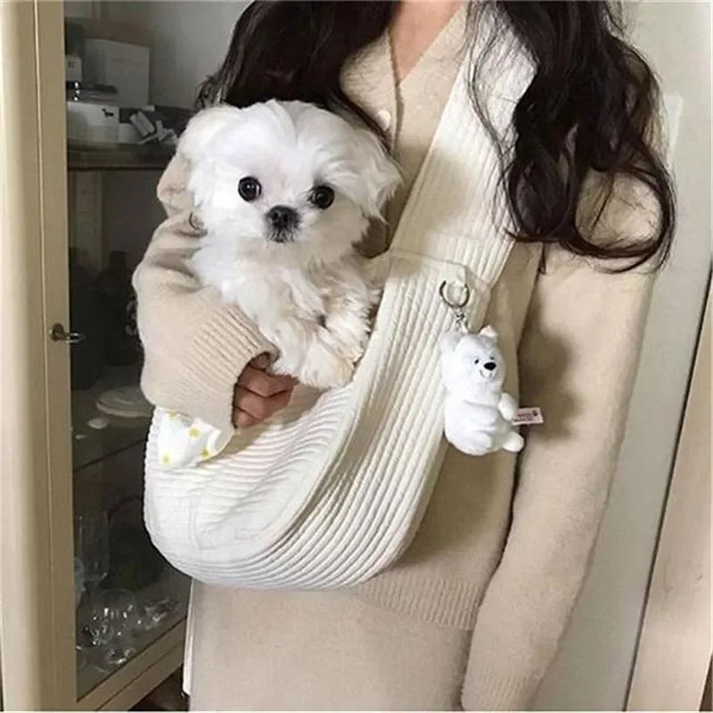 Breathable Canvas Pet Sling Carrier