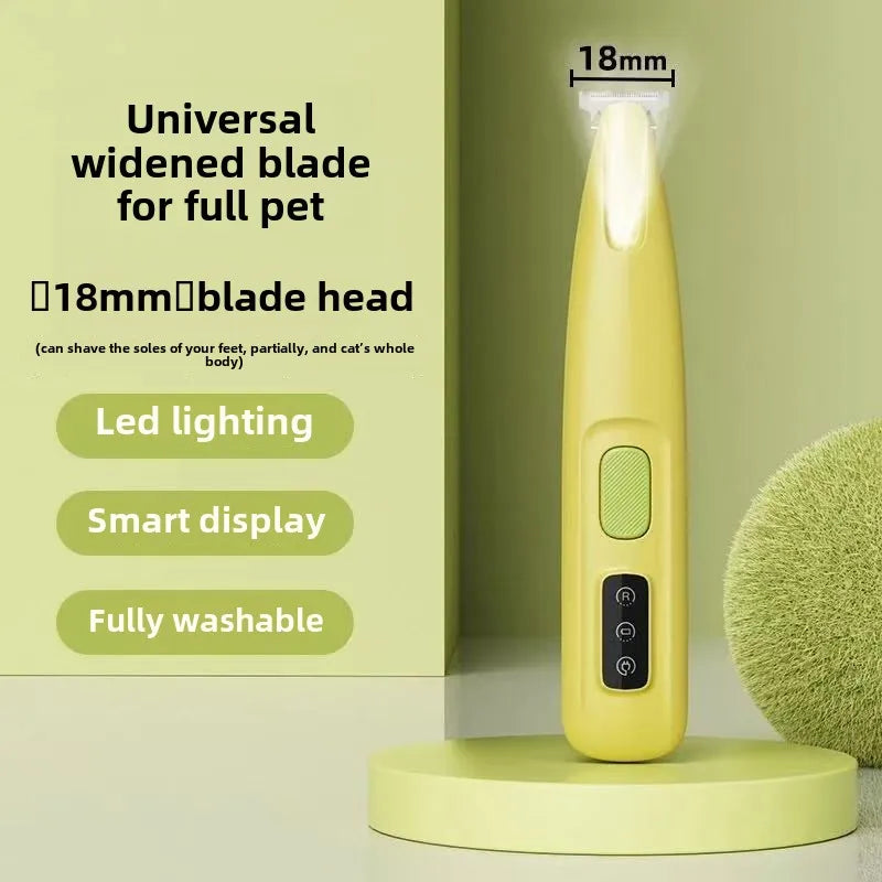 Waterproof Dog Paw Trimmer with LED Light
