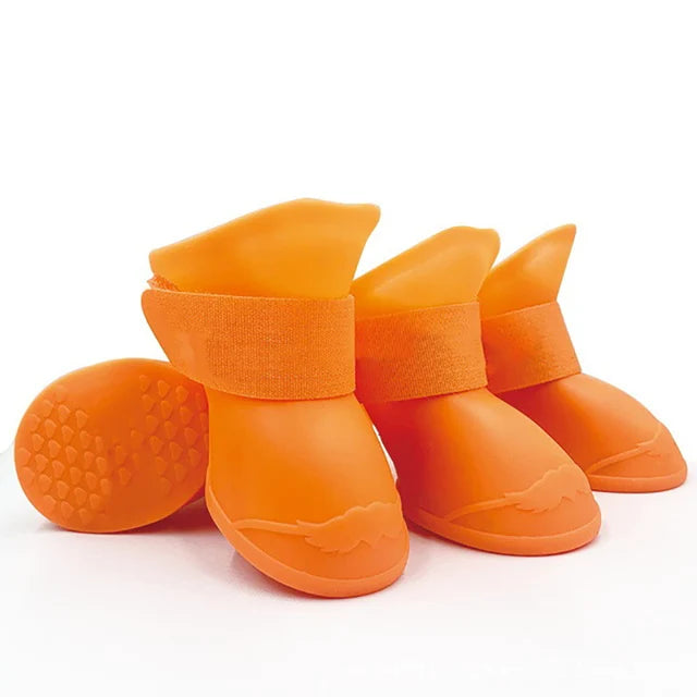 4-Piece Waterproof Anti-Slip Dog Boots