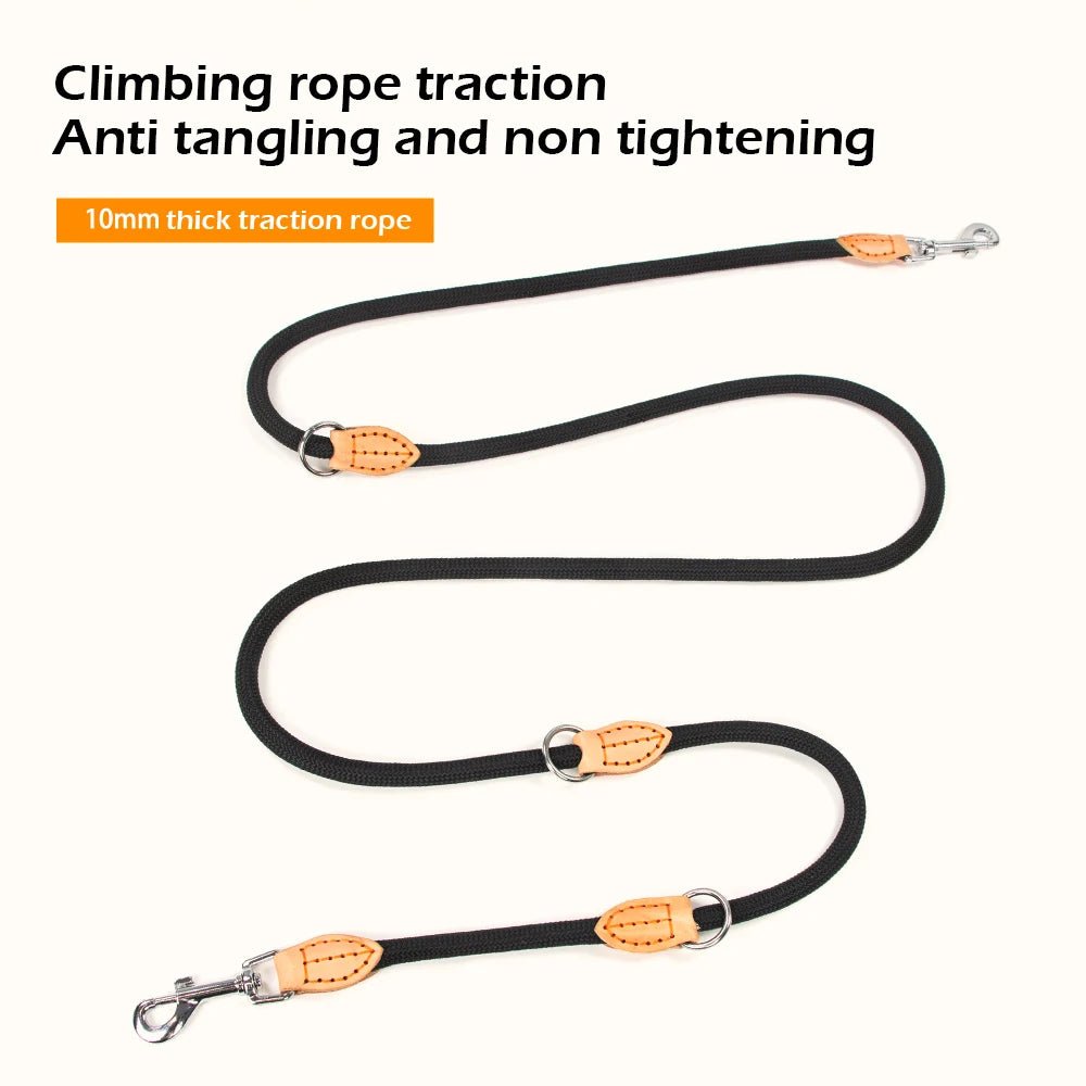 Multi-Function Hands-Free Dog Leash for 2 Dogs