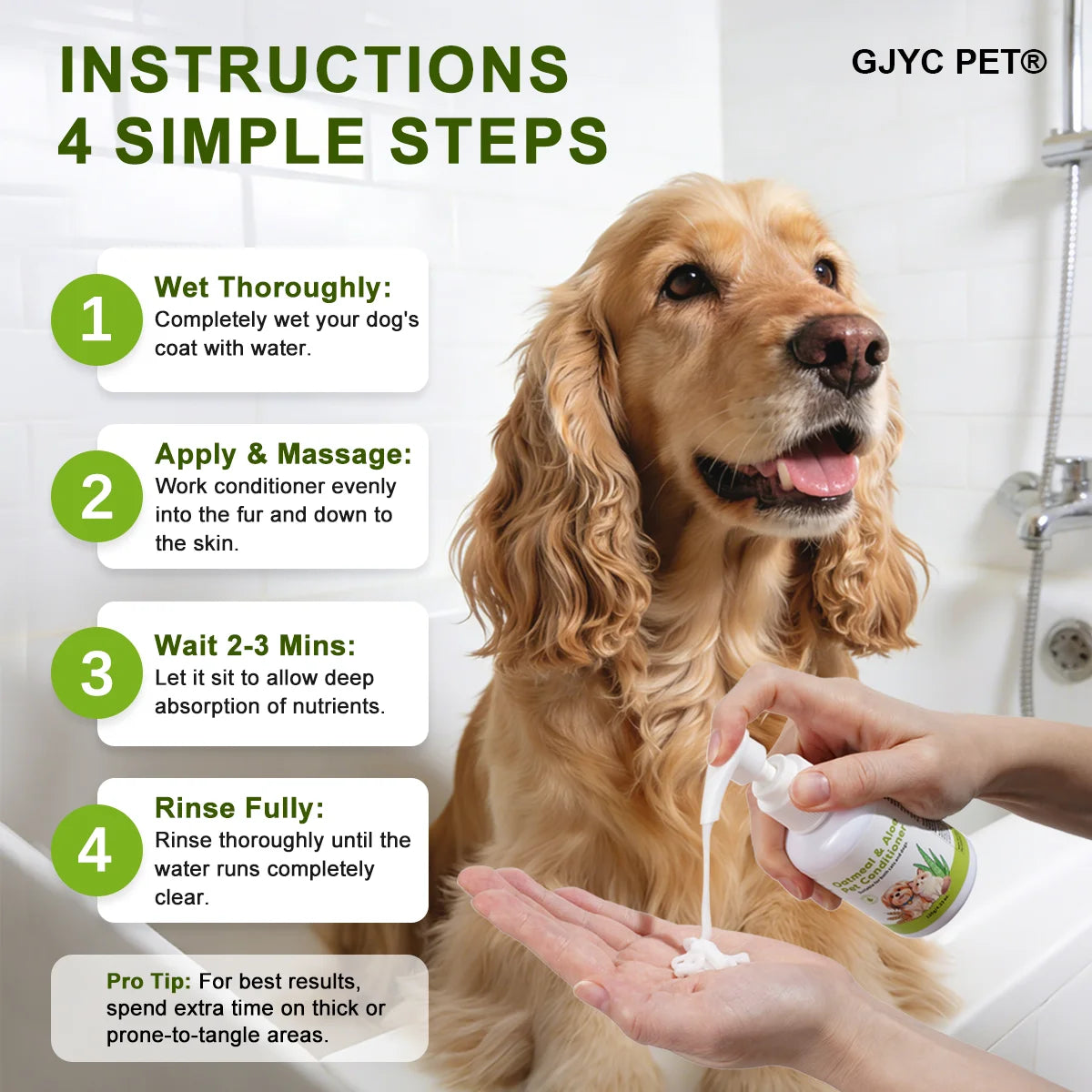 Oatmeal Pet Conditioner for Sensitive Skin