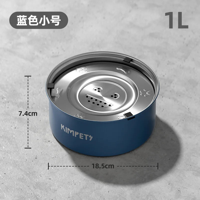 Stainless Steel Anti-Tip Slow Feeder Pet Bowl