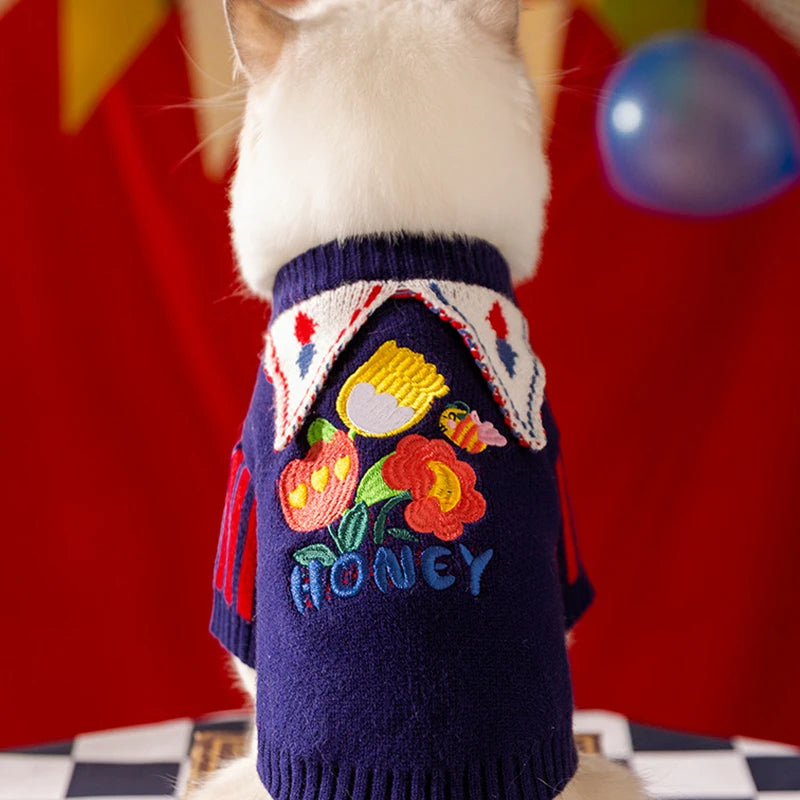 Letter Dog Sweater