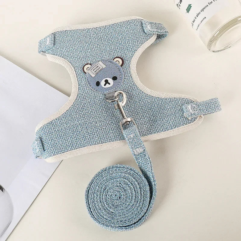 Soft Padded Pet Harness & Leash Set