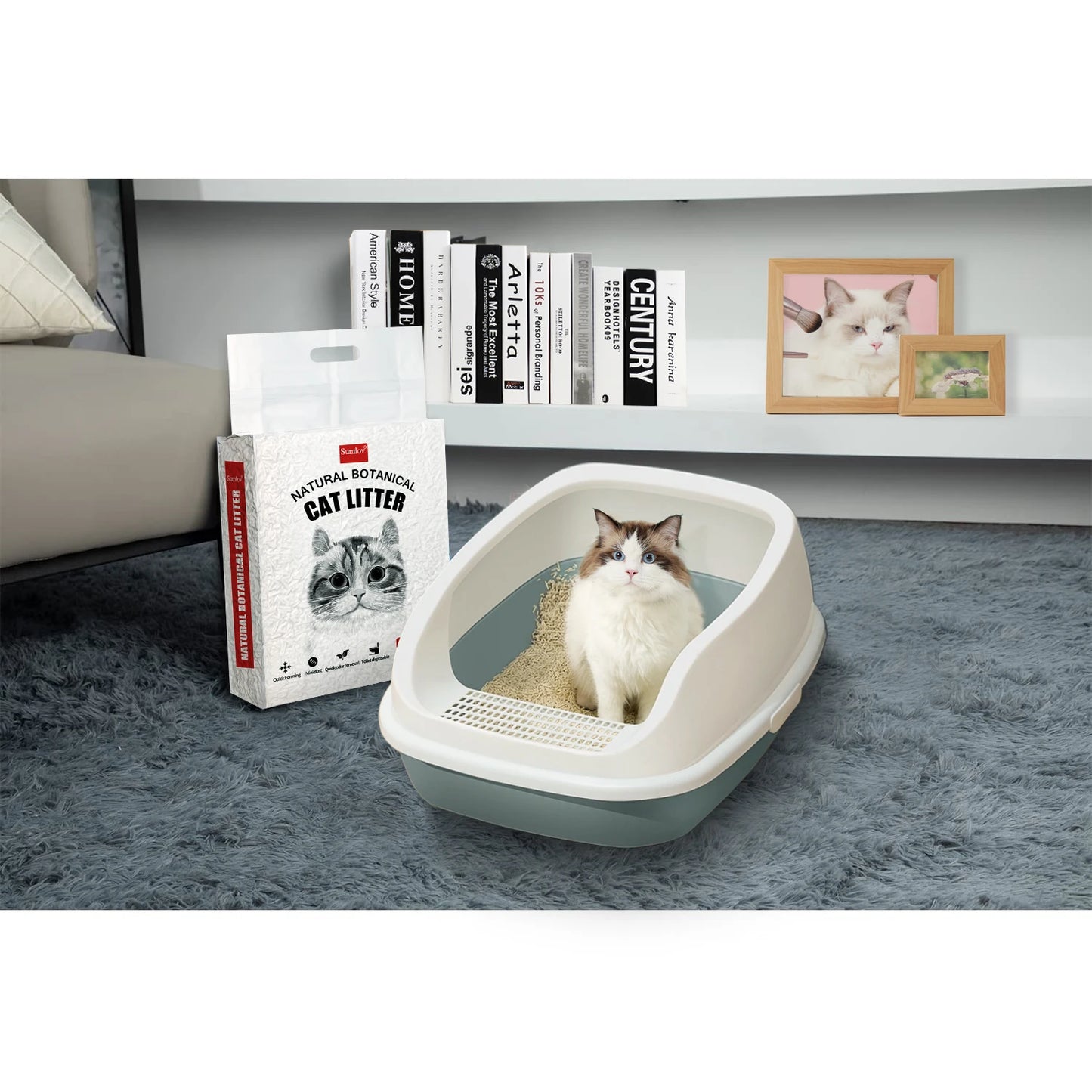 33lbs Natural Tofu Cat Litter – Dust-Free & Odor Control