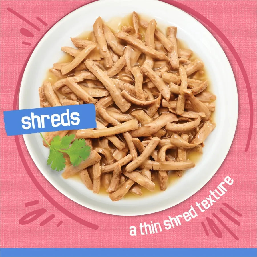 Salmon Shreds Wet Cat Food (24-Pack)