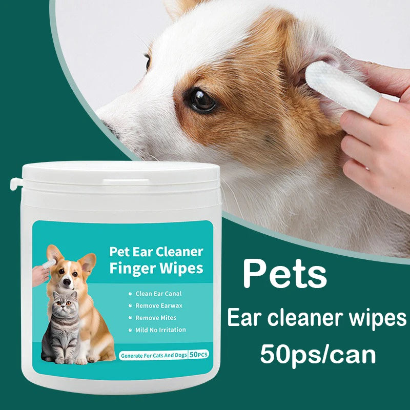 Pet Ear Cleaning Wipes & Care Kit