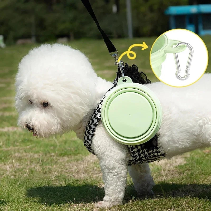 Collapsible Silicone Pet Travel Bowl (350ml/1000ml)