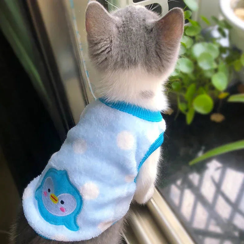 Cartoon Fleece Pet Vest