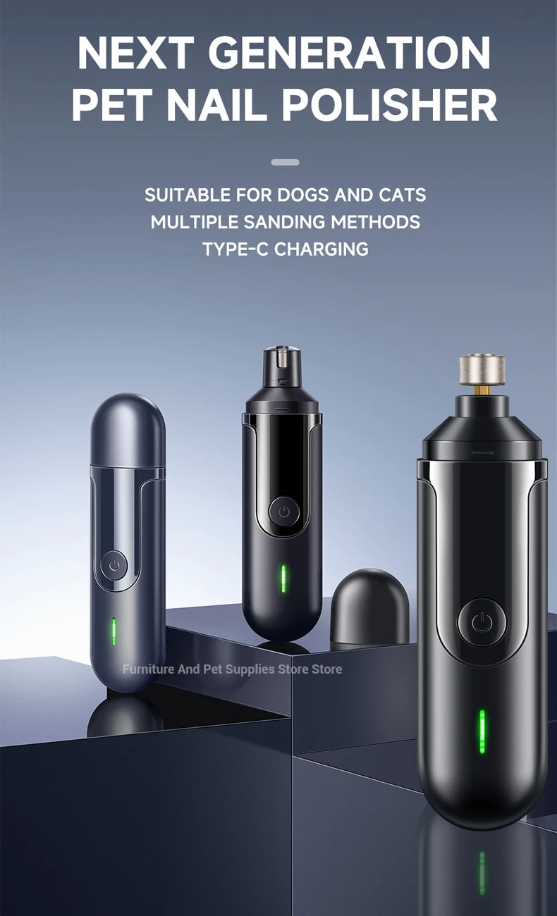 USB Rechargeable Pet Nail Grinder