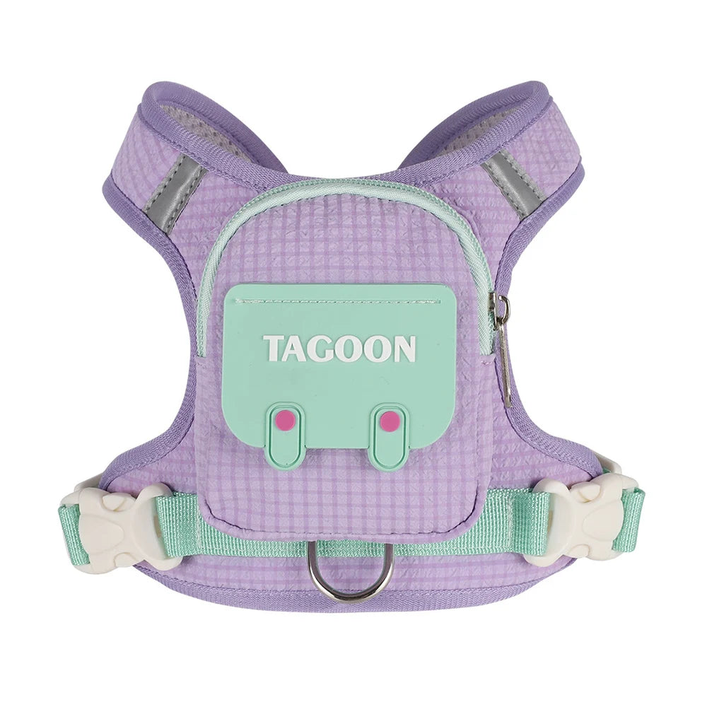 Cute Reflective Pet Harness & Leash Set