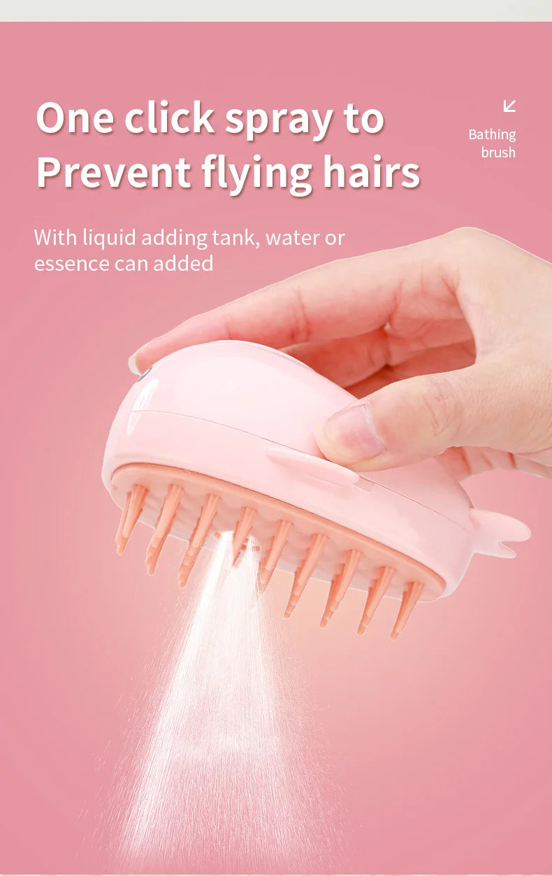 3-in-1 Steam Pet Grooming Brush