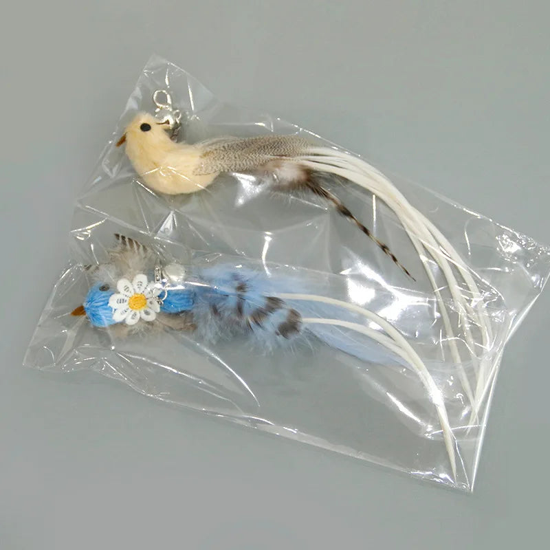 Hands-Free Suction Cup Feather Cat Wand Toy