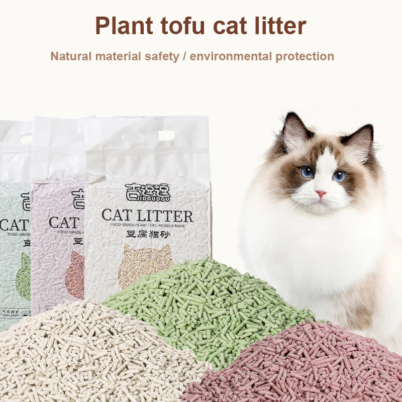 6L Natural Tofu Cat Litter with Odor Control