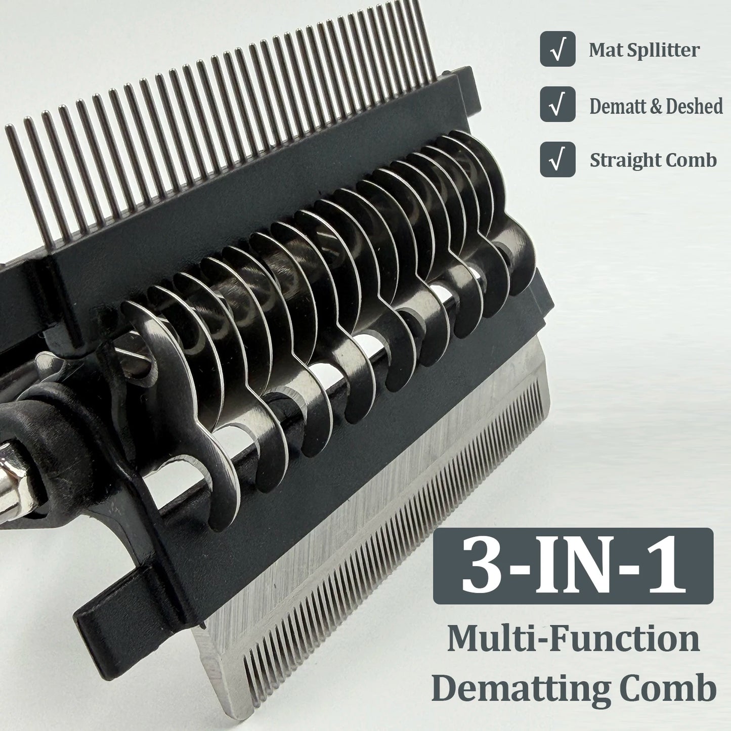 3-in-1 Pet Grooming Hair Brush