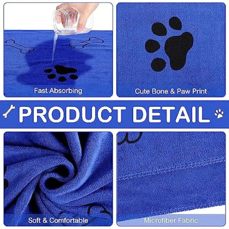 Quick-Dry Microfiber Pet Towel