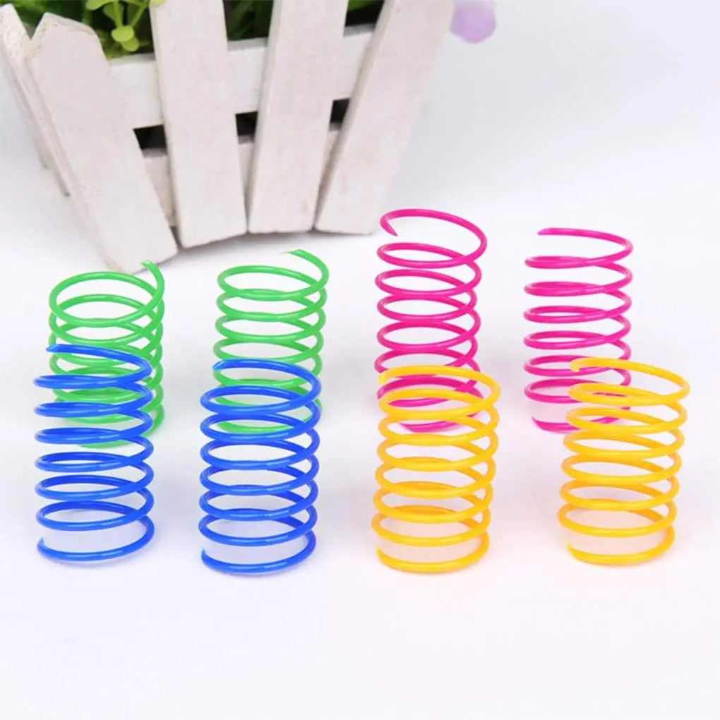 Colorful Cat Spring Toy Set
