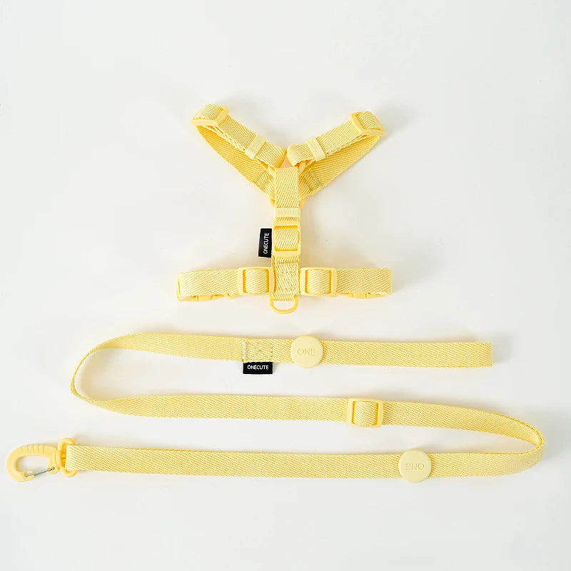 Reflective Adjustable Dog Harness, Collar & Leash Set