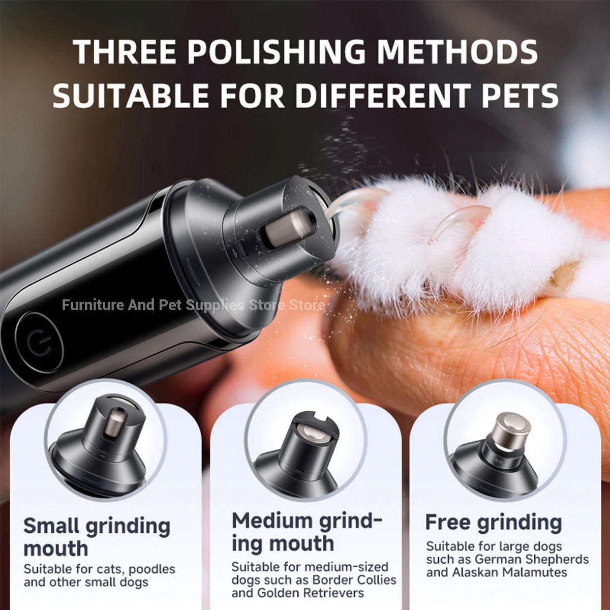 USB Rechargeable Pet Nail Grinder