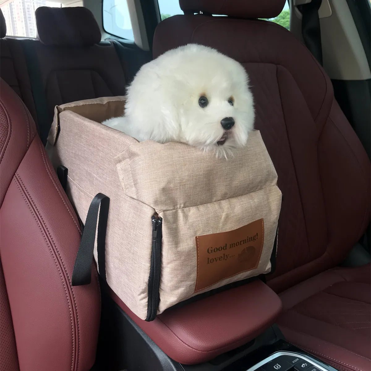 Portable Console Booster Car Seat & Carrier for Small Pets