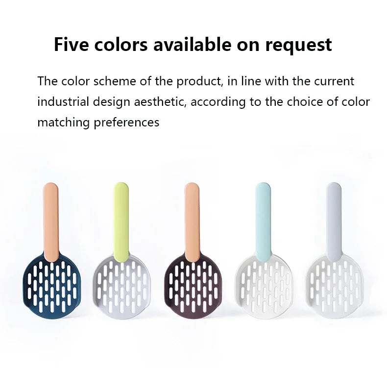 Self-Cleaning Cat Litter Scoop with Holder