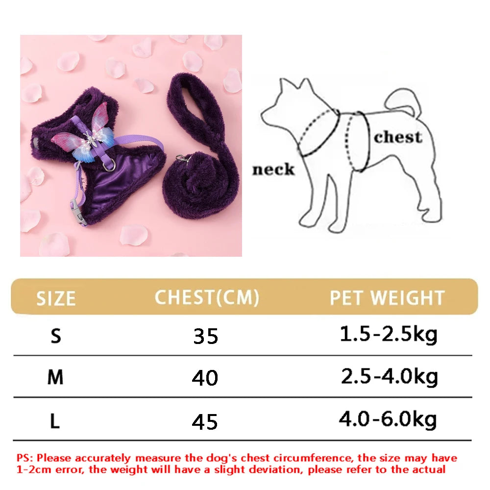 Soft Adjustable Dog Harness & Leash Set