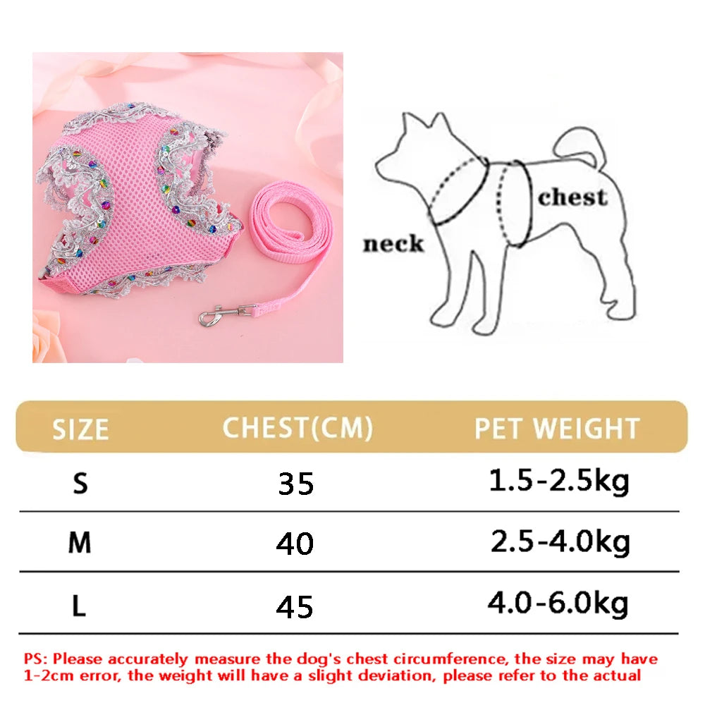 Soft Adjustable Dog Harness & Leash Set