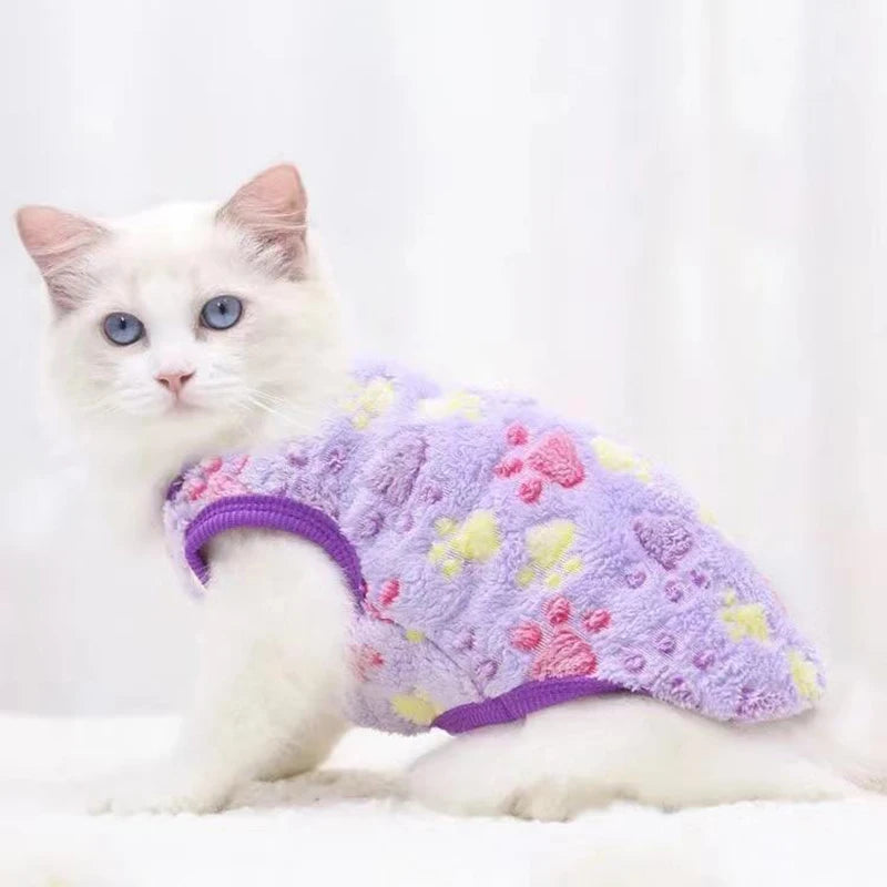 Cartoon Fleece Pet Vest