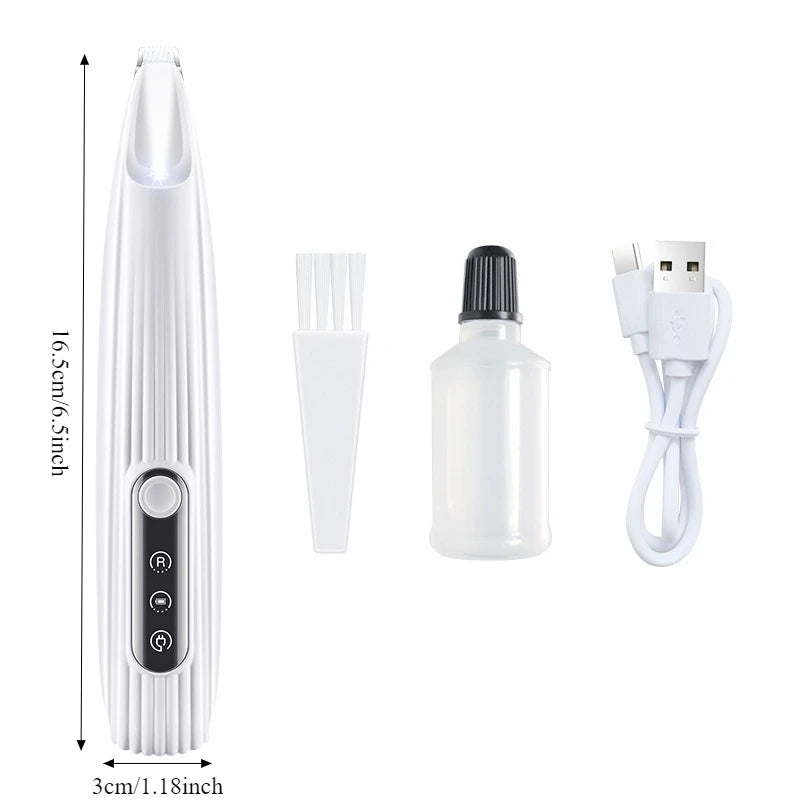 Cordless Pet Grooming Clippers with LED Light