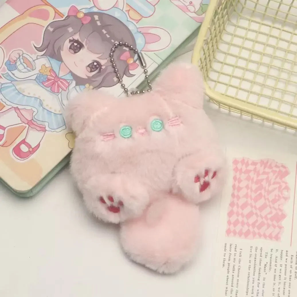 Cute Plush Cat Keychain Bag Charm for You