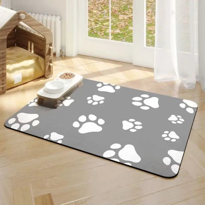Water-Absorbing Non-Slip Pet Feeding Mat