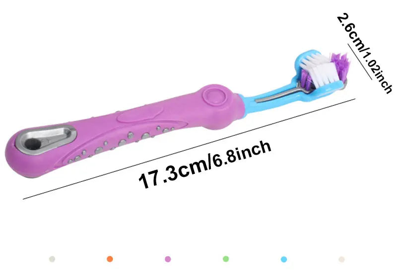3-Sided Pet Toothbrush