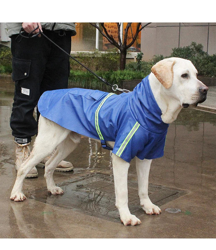 Waterproof Reflective Hooded Dog Raincoat