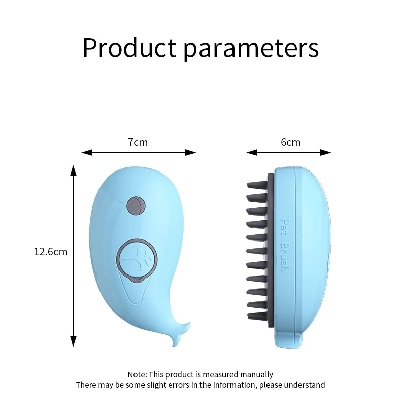 3-in-1 Steam Pet Grooming Brush