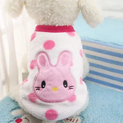 Cartoon Fleece Pet Vest
