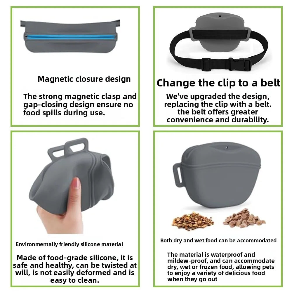 Silicone Pet Training Treat Pouch