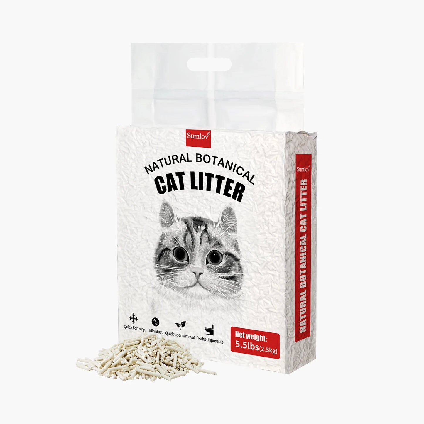 33lbs Natural Tofu Cat Litter – Dust-Free & Odor Control