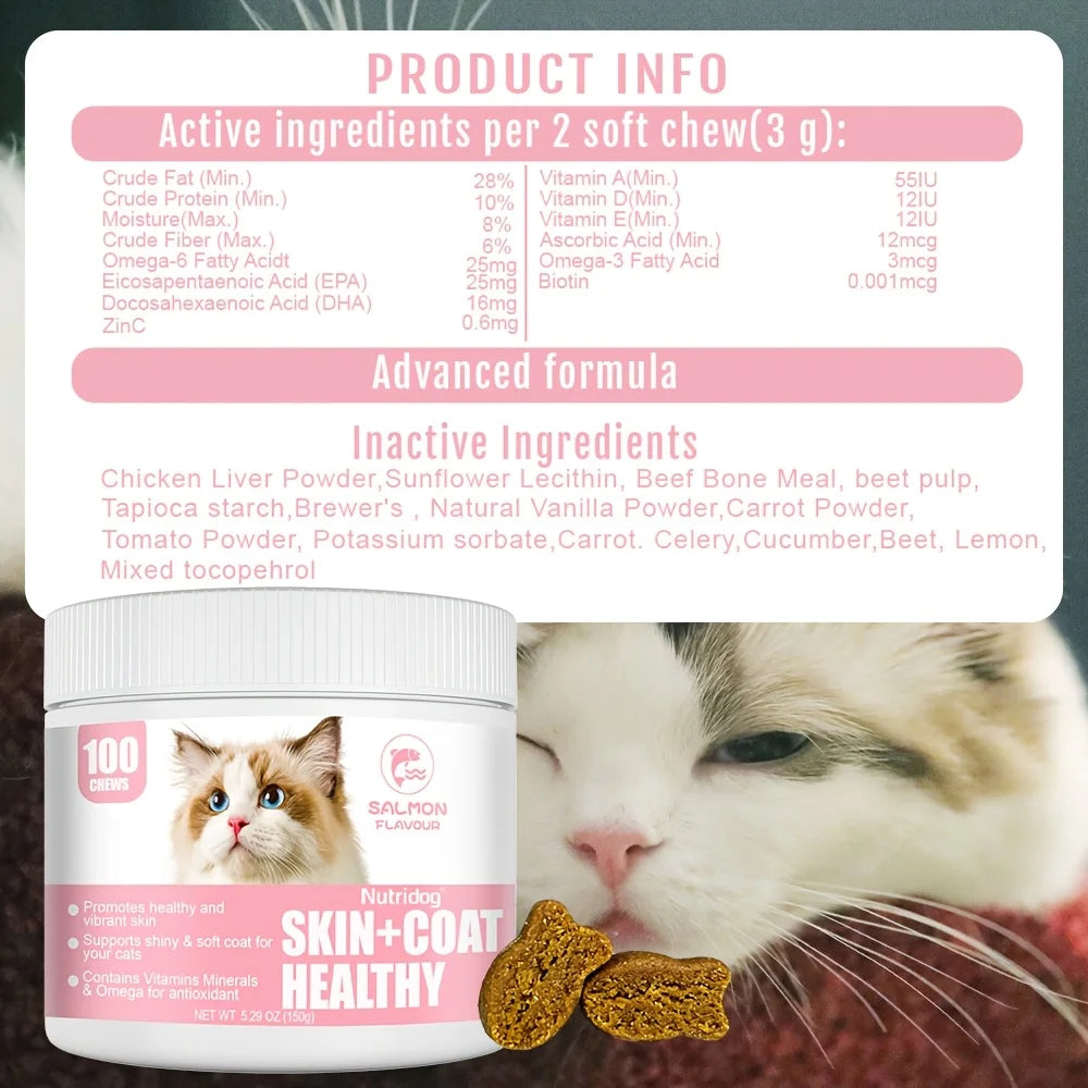 Omega 3 Skin & Coat Chews for Pets (120 pcs)
