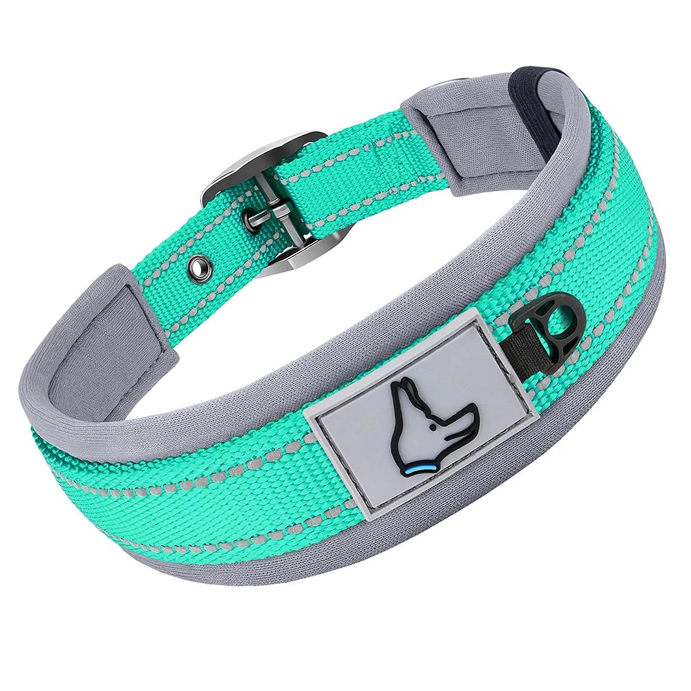 Reflective Padded Heavy-Duty Dog Collar